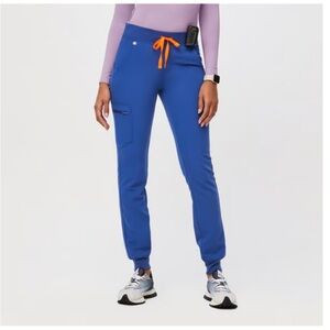 BNWOT Winning Blue High Waisted Zamora Jogger Scrub Pants Size 4XL